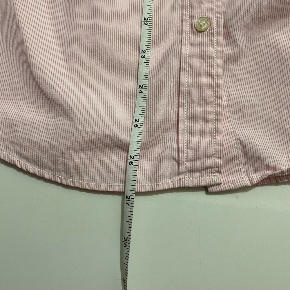 Haberdashery J. Crew 100% Cotton Pink Stripes Collar Button Up Shirts, S - Picture 8 of 8